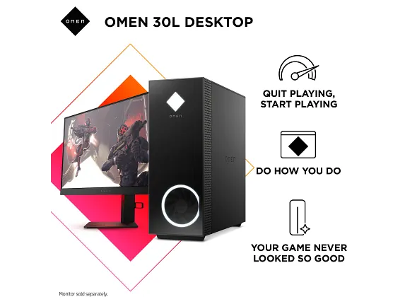 OMEN 30L Desktop, Windows 11 Home, Intel® Core™ i7, 16GB RAM
