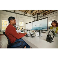 Poly Voyager Focus 2-M USB-C-C Headset USB-C/A Adapter Charging Stand Poly+ 3years