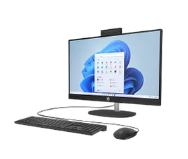 HP All-in-One 24-cr0055m PC, Windows 11 Home, 23.8", AMD Ryzen™ 5, 16GB RAM, 1TB SSD, FHD, Jet black