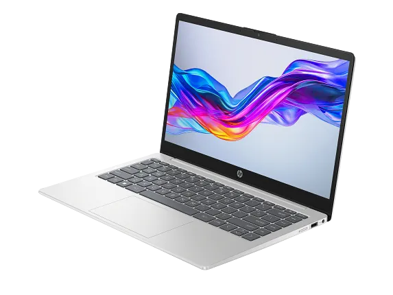 Series 2 of 3 HP Home Laptop PCs, HP Laptop 14, Windows 11 Home, 14", Intel® Core™ 5, 8GB RAM, 256GB SSD, FHD, Natural silver