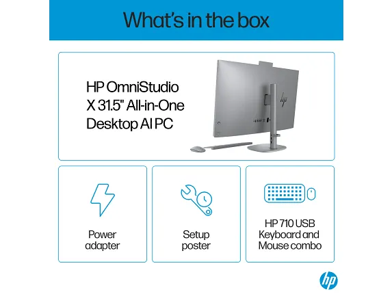 HP OmniStudio X All-in-One Desktop AI 32-c0000t PC 31.5 Intel