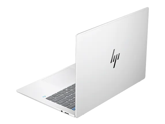 Series 5 of 14 HP Home Laptop PCs, HP OmniBook X Laptop 14, Windows 11 Home, 14", Touch screen, Qualcomm® X Plus, 16GB RAM, 1TB SSD, 2.2K, Glacier silver