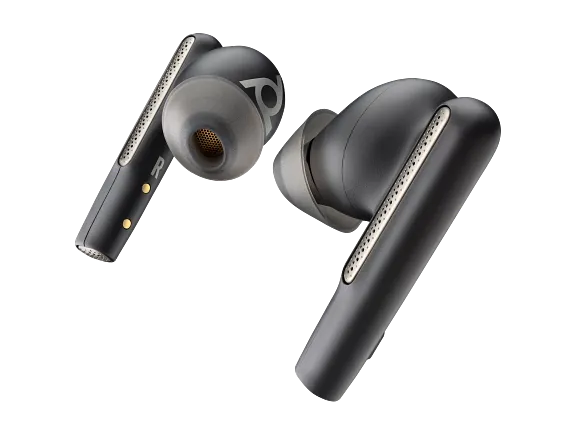 Series 3 of 8 Audio, Poly Voyager Free 60+ UC Carbon Black Earbuds +BT700 USB-C Adapter +Touchscreen Charge Case