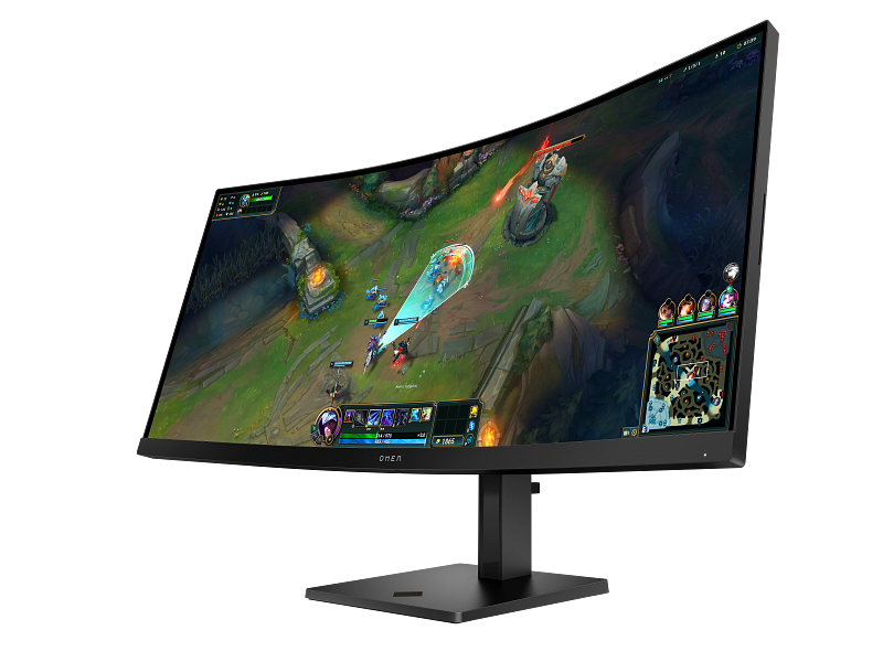 OMEN 34 inch WQHD 180Hz Curved Gaming Monitor - OMEN 34c G2_Product_Jet black_Product Only_Left facing