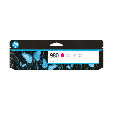 HP 980 bíbor tintapatron eredeti D8J08A X555 X585 (6600 old.)