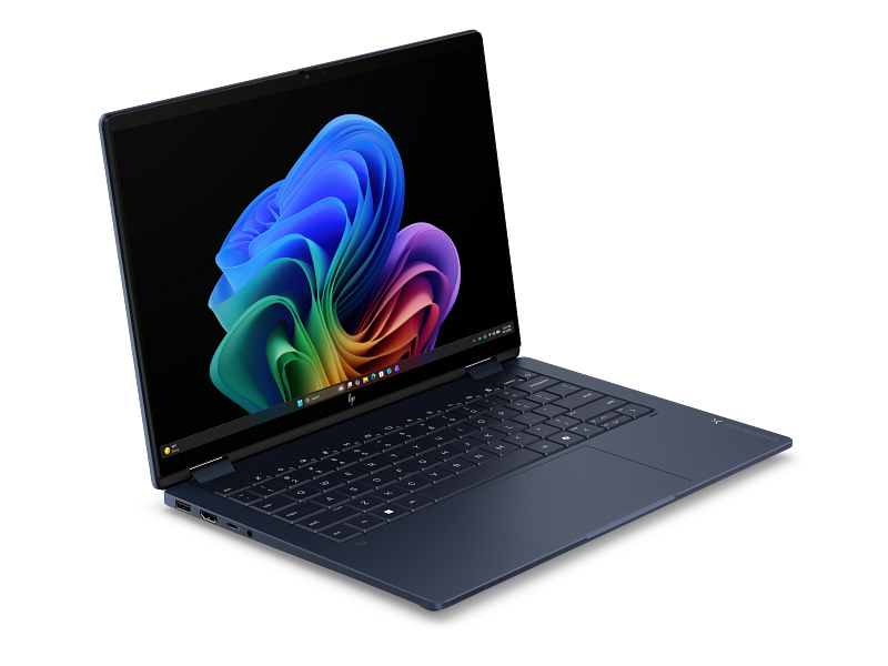 HP OmniBook X Flip 14 inch 2-in-1 Laptop Next Gen AI PC 14-kb0000_Product_Atmospheric blue_Product Only_Right facing