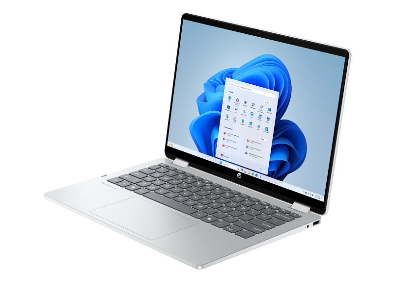 25C1_Omnibook 5 Flip_14_Glacier Silver_T_IR Cam_nonSD_nonFPR_Win11_Core Set_FrontLeft מחשב נייד OmniBook 5 Flip 2-in-1&nbsp;14-fp0002nj מבית HP