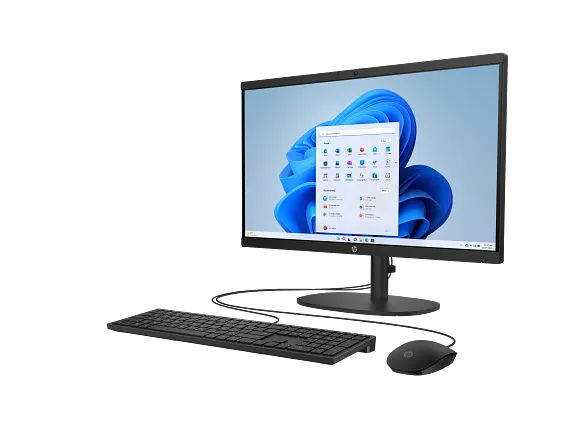 Series 3 of 9 HP Home Desktop PCs, HP All-in-One Desktop 22-dg0040, Windows 11 Home, 21.5", Intel® Pentium®, 8GB RAM, 512GB SSD, FHD