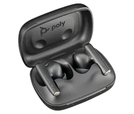 Poly Voyager Free 60 UC Black Earbuds + BT700 USB-C Adapter + Basic Charge Case