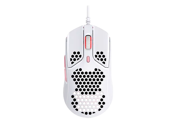 HyperX Gaming Mice, HyperX Pulsefire Haste - Gaming Mouse (White-Pink) (HMSH1-A-WT/G)