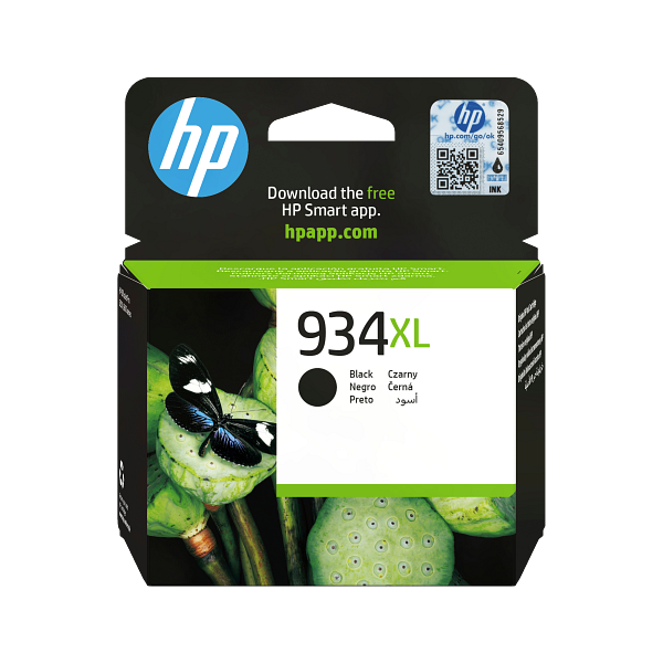 HP 934XL High Yield Black Original Ink Cartridge, C2P23-80027, C2P23AE
