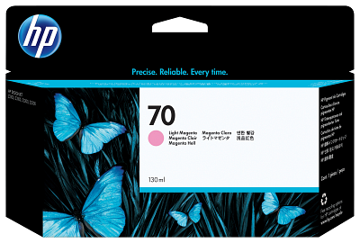 HP 70 130-ml Light Magenta DesignJet Ink Cartridge