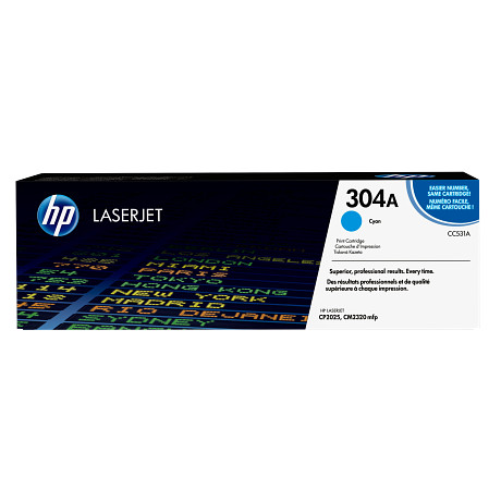 HP 304A CC531A ciánkék toner / festékkazetta Color Laserjet CM2320 CP2025 nyomtatókhoz (2800 old.)