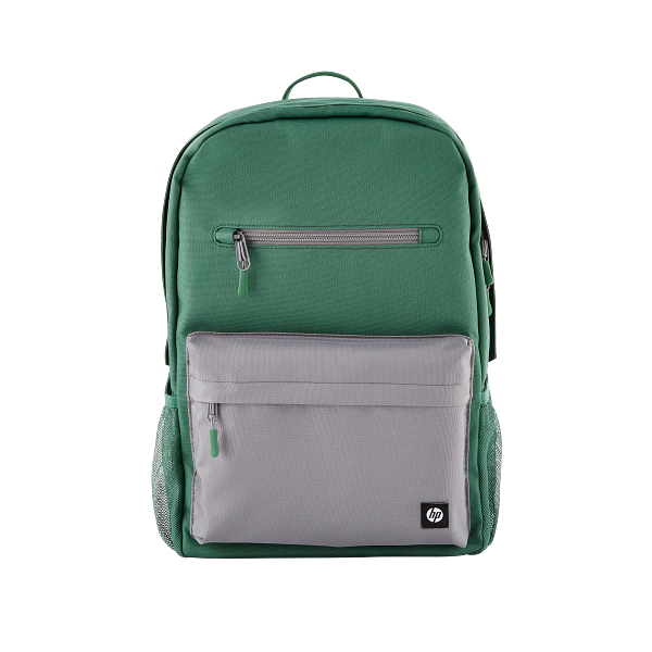 HP Campus Green Backpack Front White