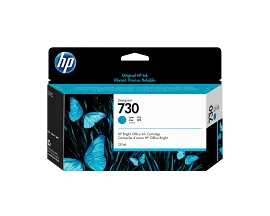 HP 730 130-ml Cyan DesignJet Ink Cartridge, P2V62A