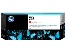 HP 745 300-ml DesignJet Chromatic Red Ink Cartridge, F9K06A