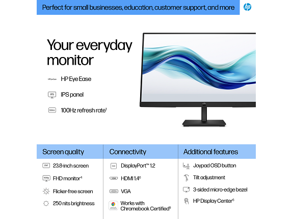 HP Series 3 Pro 21.5 inch FHD Monitor - 322pf