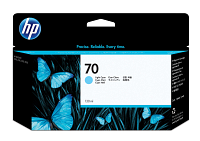 HP 70 130-ml Light Cyan DesignJet Ink Cartridge