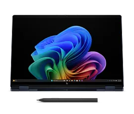 HP OmniBook X Flip 2-in-1 Laptop Next Gen AI 16, Windows 11 Home, 16", Touch screen, AMD Ryzen™ AI 9, 32GB RAM, 2TB SSD, 3K, Atmospheric blue, 2 year warranty