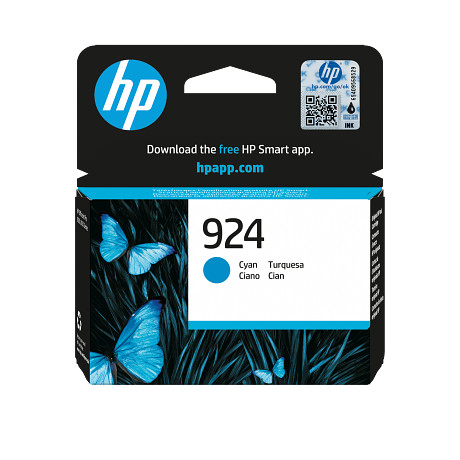 HP 4K0U3NE 924 ciánkék eredeti tintapatron OfficeJet 8120 8122 8125 8130 8132 8135 (400 old.)