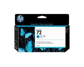 HP 72 130-ml Cyan DesignJet Ink Cartridge, C9371A