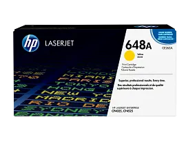 HP 648A Yellow Original LaserJet Toner Cartridge, CE262A