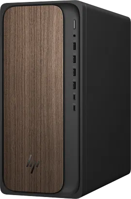 HP OmniDesk Desktop AI M03-0175t PC, Windows 11 Home, Intel® Core™ Ultra 7, 16GB RAM, 2TB SSD, NVIDIA® GeForce RTX™ 4060, Dark wood
