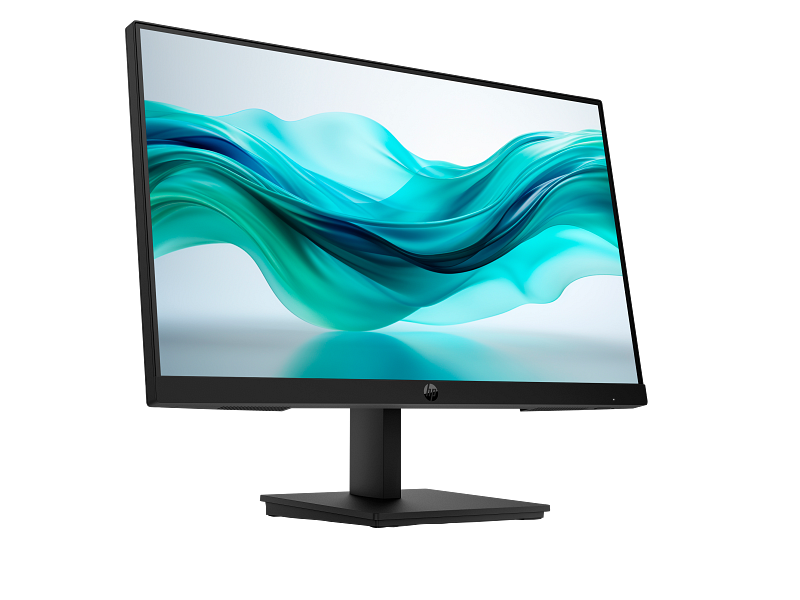 HP Series 3 Pro 21.5 FHD Monitor - 322pf Black Coreset ScrnSS FrontRight WhiteBG