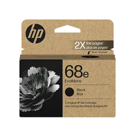 HP 68e EvoMore Black Original Ink Cartridge, 7FP22TN