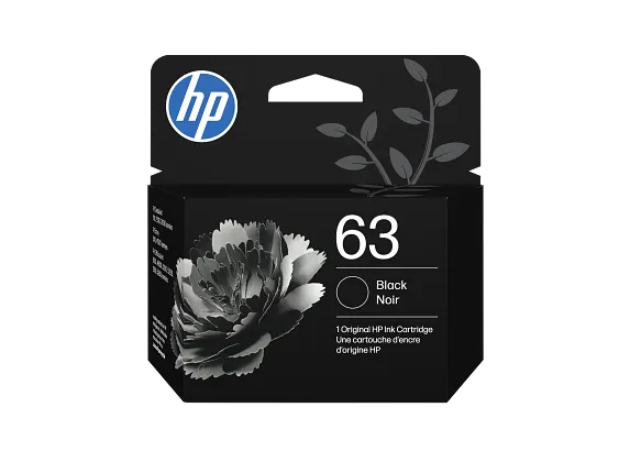 Ink Supplies, HP 63 Black Original Ink Cartridge, F6U62AN#140