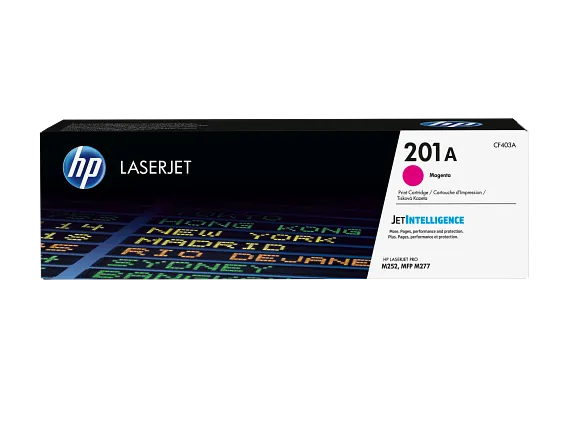 HP Laser Toner Cartridges and Kits, HP 201A Magenta Original LaserJet Toner Cartridge, CF403A
