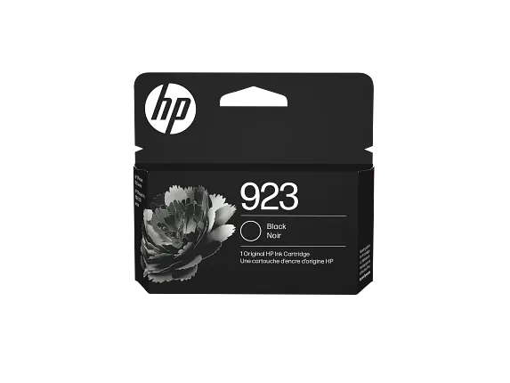 Series 1 of 10 Ink Supplies, HP 923 Black Original Ink Cartridge, 4K0T3LN