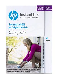 HP Instant Ink 300-page Plan 1st month enrollment kit