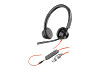 HP 8X221AA Poly Blackwire 3325 sztereó USB-C headset + 3,5 mm-es csatlakozó + USB-C–USB-A-adapter