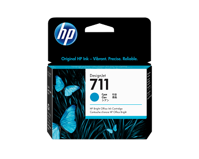 HP 711 29-ml Cyan DesignJet Ink Cartridge