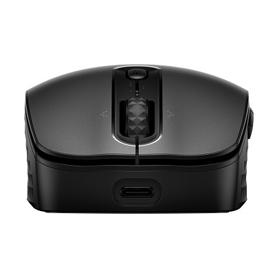 HP 695 Rechargeable Wireless Mouse NightfallBlack CoreSet WhiteBG Front