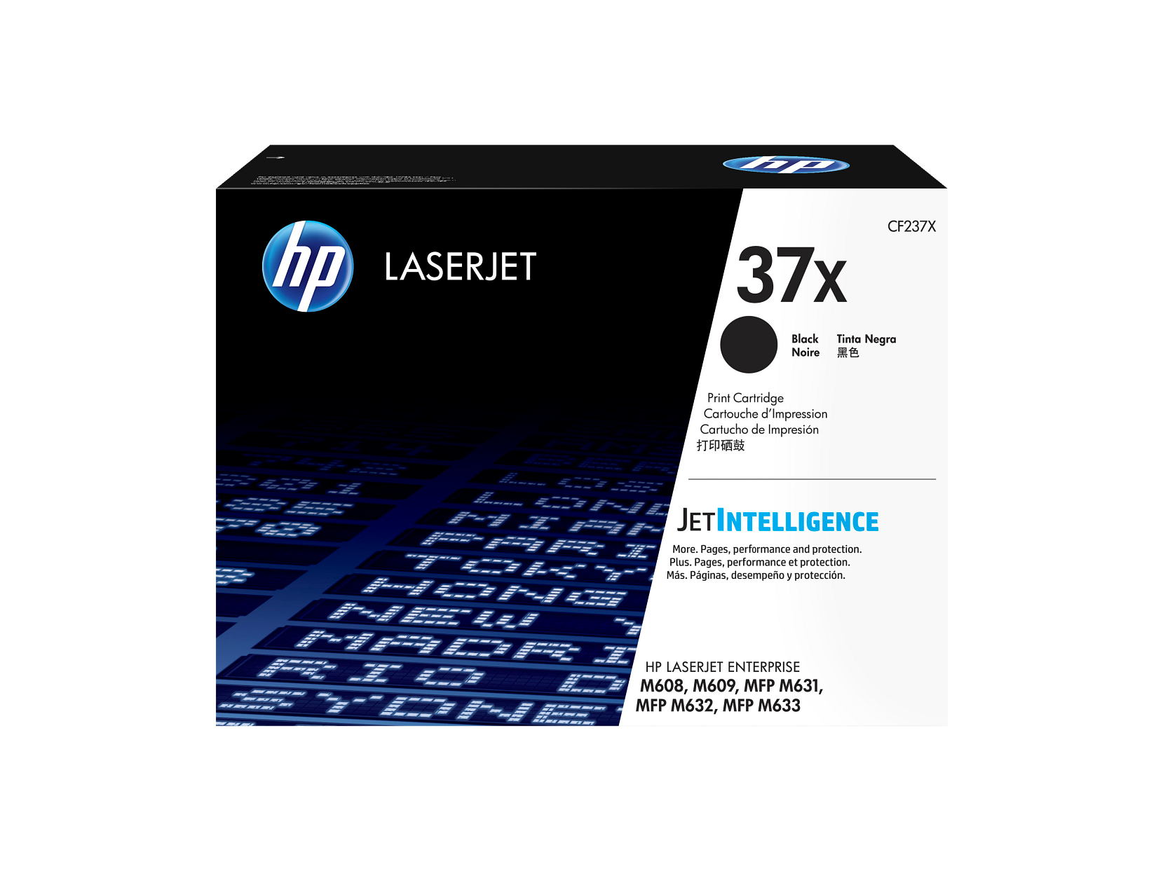 HP 37X Cartouche de toner noir haute capacité originale LaserJet, ~25 000 pages, CF237X - Photo 1/7