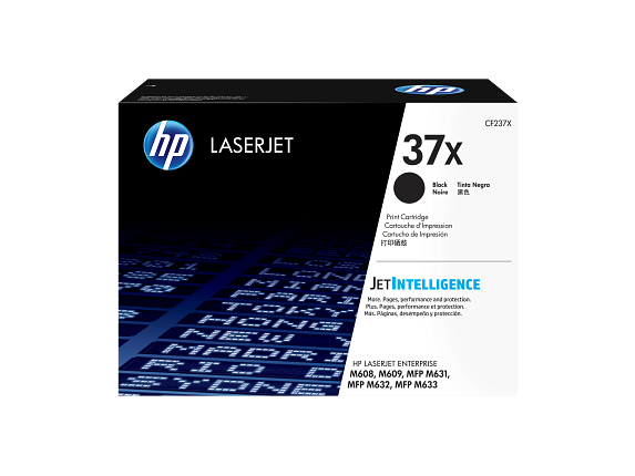HP 37X Black High Yield Toner Cartridge, Prints Up to 25,000 Pages (CF237X) | Quill