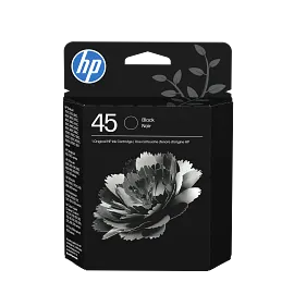 HP 45 Black Original Ink Cartridge, 51645A#140