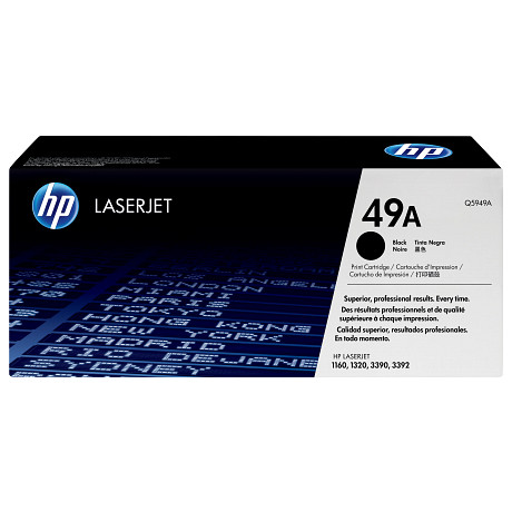 HP 49A Q5949A Fekete toner / festékkazetta Laserjet 1160 / 1320/ 3390/ 3392 sorozat nyomtatóihoz (2500 old.)
