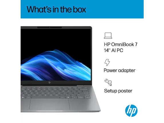 HP OmniBook 7 14 inch Laptop AI PC 14-fr0000, цвет: Intel Core Ultra 5, 16 Gb, 512 Gb — фото 3