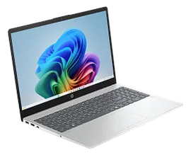 HP OmniBook 3 Laptop Next Gen AI 15-fn0087nr 15.6", Touch screen, Windows 11 Home, AMD Ryzen™ AI 7, 16GB RAM, 1TB SSD, FHD, Glacier silver