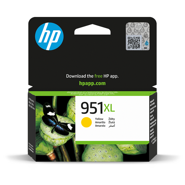 HP 951XL High Yield Yellow Original Ink Cartridge CN048-80063 CN048AE