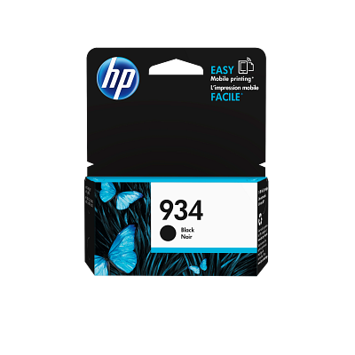 HP 934 Original Ink Cartridge - Single Pack - Inkjet - 400 Pages - Black - 1 Each