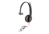 HP 8X227A6 Poly Blackwire 3215 monaurális USB-C headset + 3,5 mm-es csatlakozó + USB-C–USB-A-adapter (csomagban)