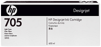 HP 705 680-ml Light Cyan DesignJet Ink Cartridge