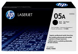 HP 05A Black Original LaserJet Toner Cartridge, CE505A