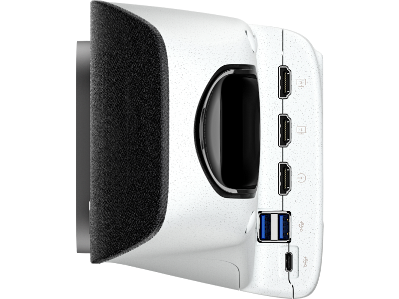 Poly Studio X72 series_Product_White sand_Product Only_Left profile closed