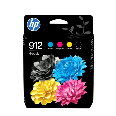 HP 912 6ZC74AE fekete ciánkék bíbor sárga tintapatron eredeti kombinált csomag 6ZC74AE OfficeJet Pro 8010 8020 8030 (300/3x315 old.)