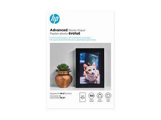 HP Advanced Photo Paper, Glossy, 65 lb, 4 x 6 in. (101 x 152 mm), 100 sheets Q6638A - Img_Center_320_240
